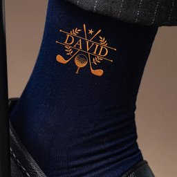 Personalized Monogram, Initial Name For Him, Husband, Son, Groomsmen - Personalized Socks – view 4