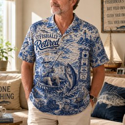 Retirement Fishing Hawaiian Shirt - Personalized Gifts For Fishing Lovers – view 3
