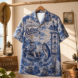 Retirement Fishing Hawaiian Shirt - Personalized Gifts For Fishing Lovers – view 2