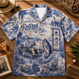 Retirement Fishing Hawaiian Shirt - Personalized Gifts For Fishing Lovers