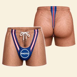 Funny Men's Beach Shorts - Personalized Gifts For Sport Lovers – view 3