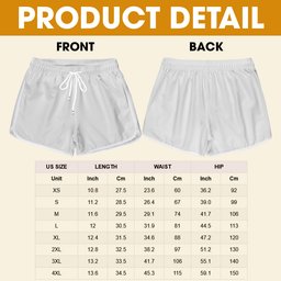Funny Couple Beach Shorts Set - Personalized Gifts For Couples – view 4