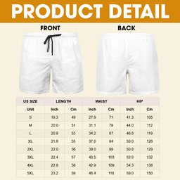 Funny Couple Beach Shorts Set - Personalized Gifts For Couples – view 5