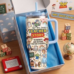 Devoted Teacher 40oz Tumbler With Handle - Personalized Gifts For Teachers – view 3