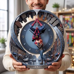 Every Moment With You - Personalized Gifts For Couple Acrylic Hanging Wall Clock