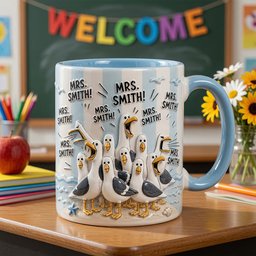 Funny Needy Teacher Life Accent Mug - Personalized Gifts For Teachers – view 3