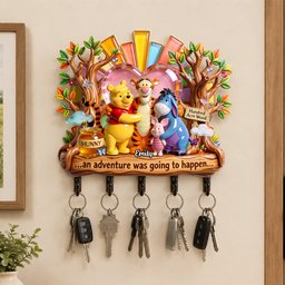 Happy Friends Acrylic Key Hanger - Personalized Anniversary Gifts