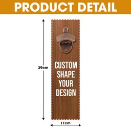 Hooked On Cold Ones Wall Hanging Bottle Opener - Personalized Gift For Fishing Lovers – view 6