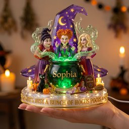 Mystic Sisters Acrylic Light Box - Personalized Gift For Witch Lovers – view 4