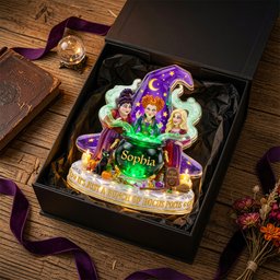 Mystic Sisters Acrylic Light Box - Personalized Gift For Witch Lovers – view 3