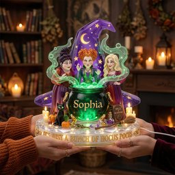 Mystic Sisters Acrylic Light Box - Personalized Gift For Witch Lovers – view 2