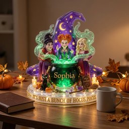 Mystic Sisters Acrylic Light Box - Personalized Gift For Witch Lovers – view 5