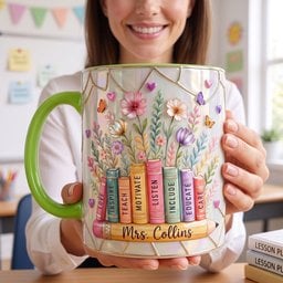 Nuturing Teacher Accent Mug - Personalized Gifts For Teacher – view 2
