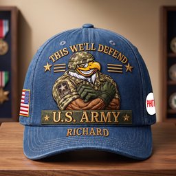 Veteran Pride Personalized Classic Cap – view 3