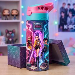 Fantasy Girl 12oz Colorful Kid Tumbler Personalized Back To School Gift