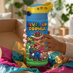 Level Up 12oz Tumbler - Personalized Back To School Gifts For Kids – view 2