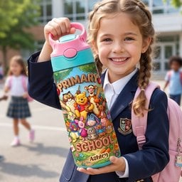 Primary School 12oz Kid Tumbler - Personalized Back To School Gifts For Kids – view 2