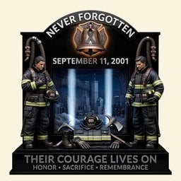 Memorial Acrylic Plaque - Personalized Gifts For Firefighters – view 4