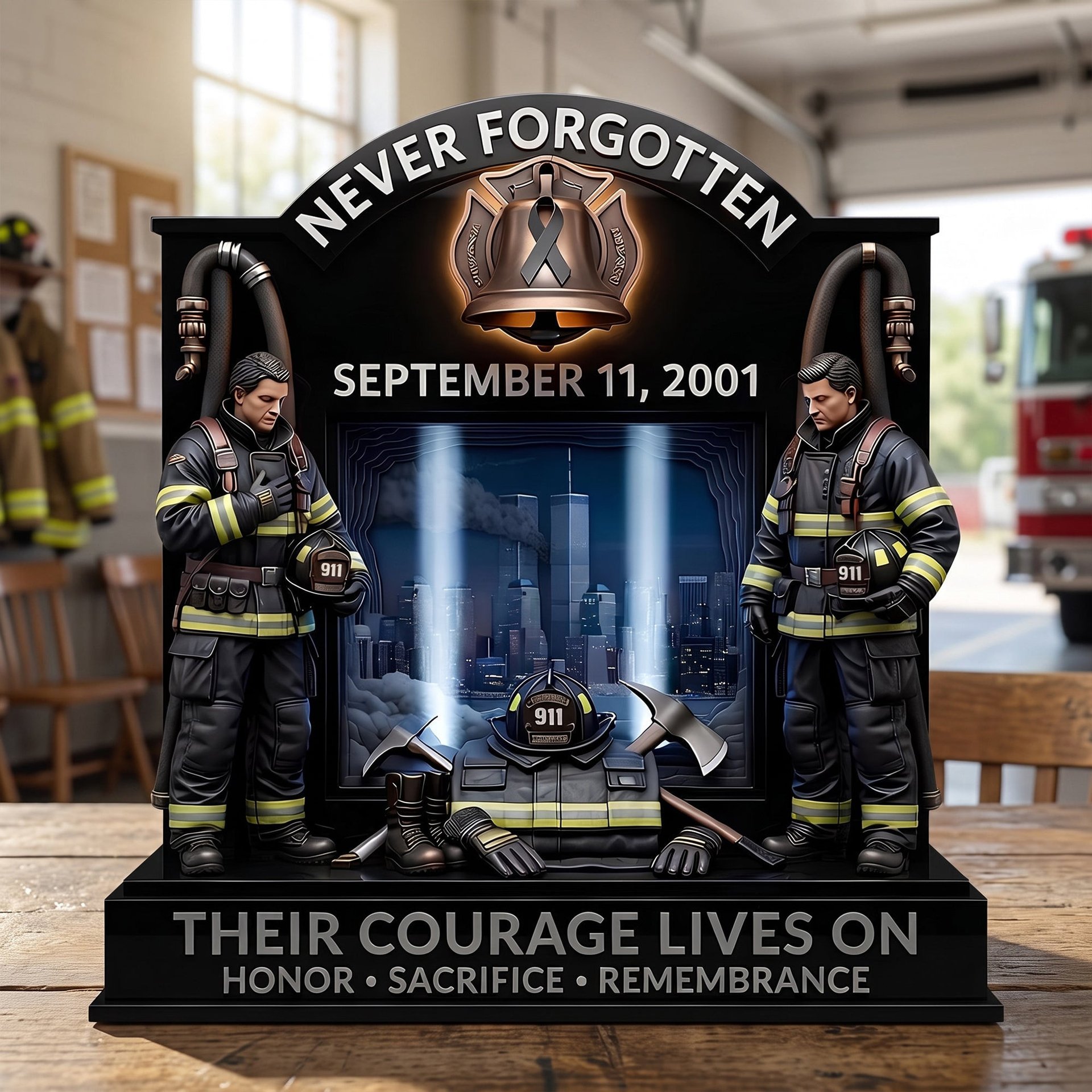 Memorial Acrylic Plaque - Personalized Gifts For Firefighters