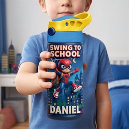 Swing To School 12oz Colorful Tumbler - Personalized Gifts For Kids – view 2