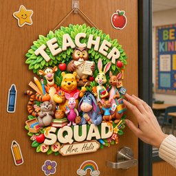 Teacher Squad Acrylic Sign - Personalized Gifts For Teacher – view 3