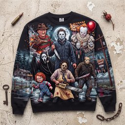 The Slayers 3D Shirt - Personalized Gifts For Horror Lovers – view 3