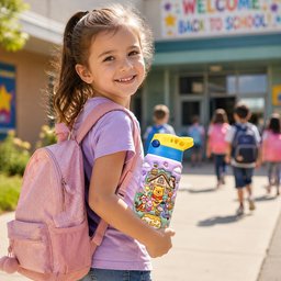 Wooded School 12oz Tumbler, Personalized Gifts For Back To School Kids – view 2