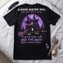 Witchy Gang 2D Shirt - Personalized Gifts For Witch Sisters – view 4