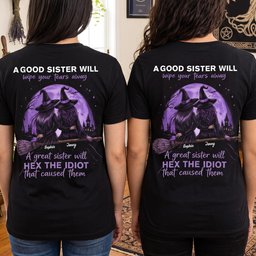 Witchy Gang 2D Shirt - Personalized Gifts For Witch Sisters – view 2