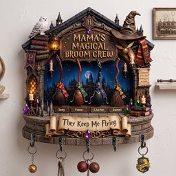 Mama's Broom Crew Acrylic Key Hanger - Personalized Gifts For Mother – view 4