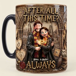 Eternal Love's Fantastical Journey Heat Changing Mug - Personalized Gifts For Couples