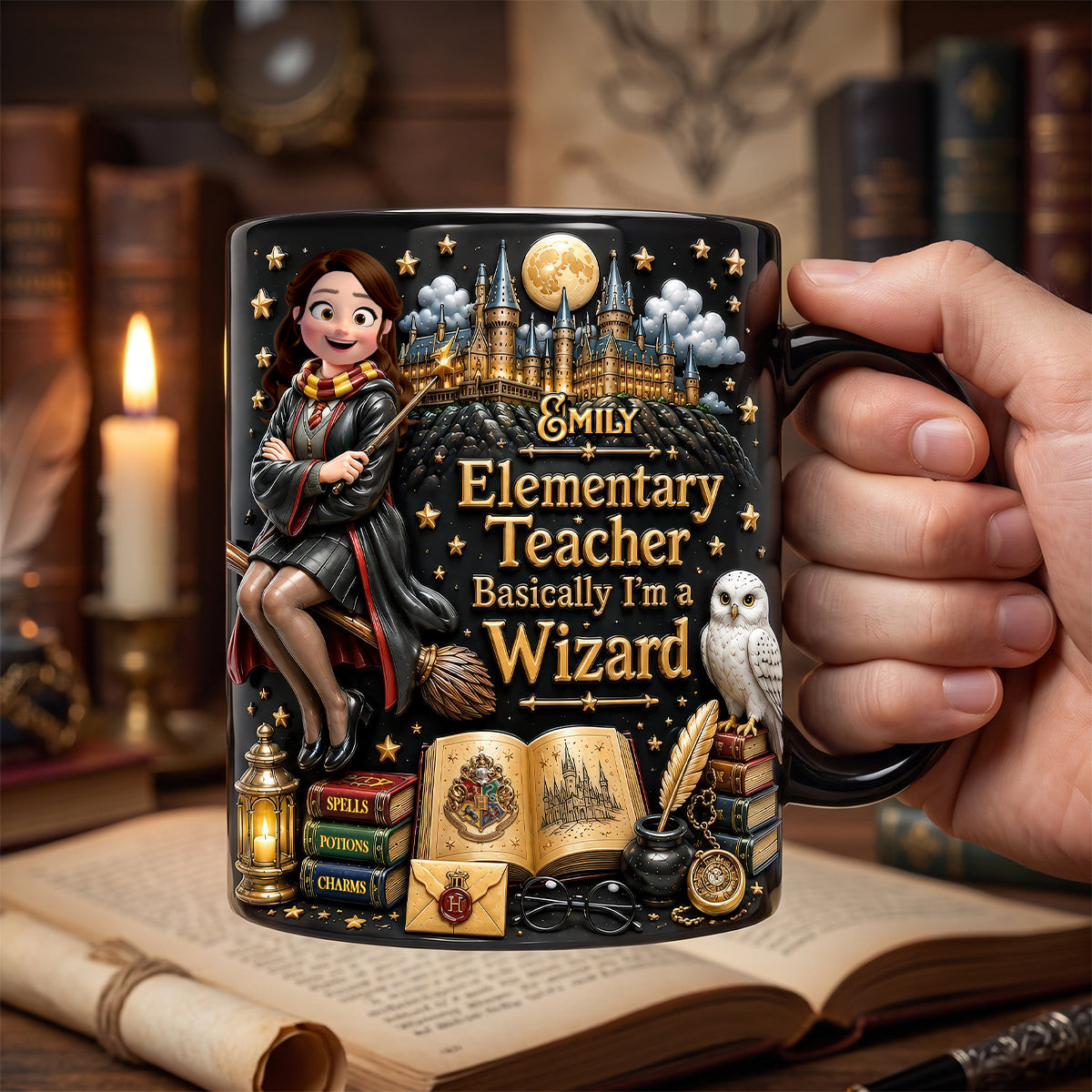 Teacher Wizard Magic Coffee Mug - Personalized Gifts For Teacher