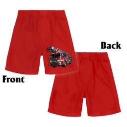 Birthday Fire Truck - Personalized Birthday Kid Jersey Shirt & Shorts – view 8