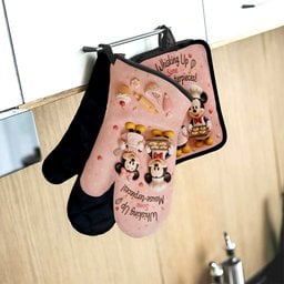 Cartoon Mouse, Baking Theme - Personalized Baking Apron, Oven Mitts & Pot Holder – view 4