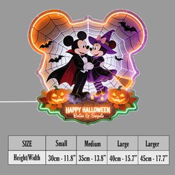 Happy Halloween Couple Gift - Personalized Mouse Neon LED Light Sign – view 7