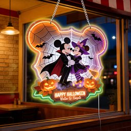 Happy Halloween Couple Gift - Personalized Mouse Neon LED Light Sign – view 2