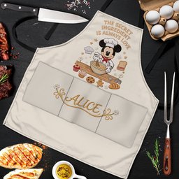Mouse Chef - Personalized Mouse Apron With Pockets – view 3
