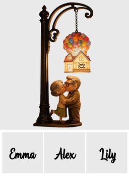 My Greatest Adventure - Personalized Up Movie Couple Bookshelf Lamp – view 8