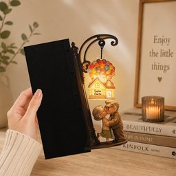 My Greatest Adventure - Personalized Up Movie Couple Bookshelf Lamp – view 2