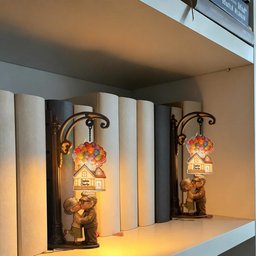 My Greatest Adventure - Personalized Up Movie Couple Bookshelf Lamp – view 4