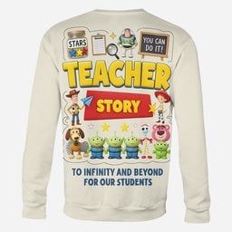 Teacher Story - Personalized Teacher All Over Shirt – view 7