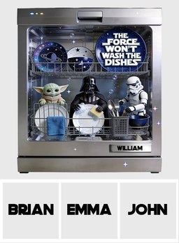 The Force Won't Wash The Dishes - Personalized The Force Dishwasher Cover – view 5