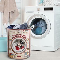 The Laundry Isn't Gonna Wash Itself - Personalized Mouse Storage Basket – view 5