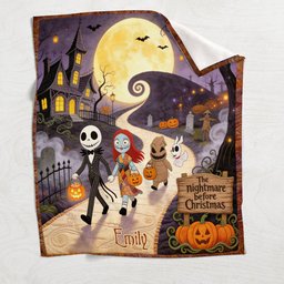 The Nightmare Before Christmas - Personalized Nightmare Blanket – view 4