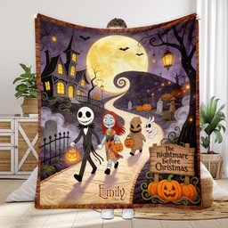 The Nightmare Before Christmas - Personalized Nightmare Blanket – view 2