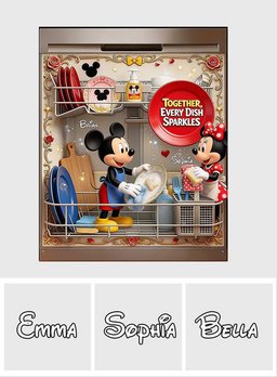 Together, Every Dish Sparkle - Personalized Mouse Dishwasher Cover – view 5