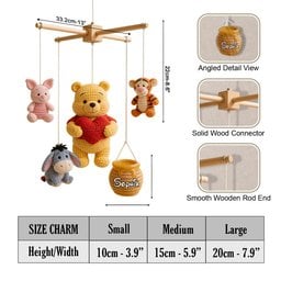 Welcome To The World - Personalized Newborn Crib Mobile – view 7