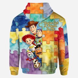 You've Got A Friend In Me - Personalized Autism Awareness All Over Shirt – view 4