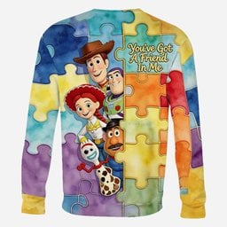 You've Got A Friend In Me - Personalized Autism Awareness All Over Shirt – view 7