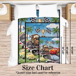 Kid Loves Cars - Personalized Racing Lover Blanket – view 5